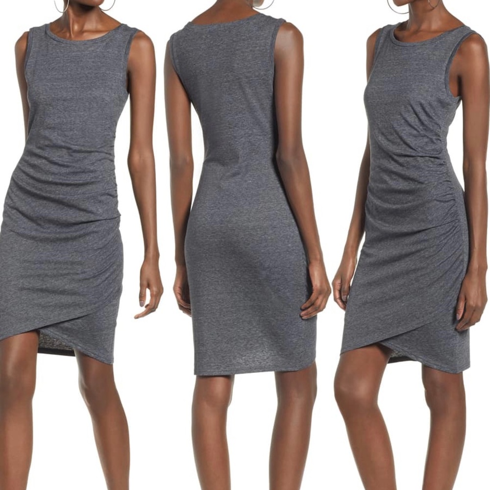 Leith Ruched Body-con Tank Dress